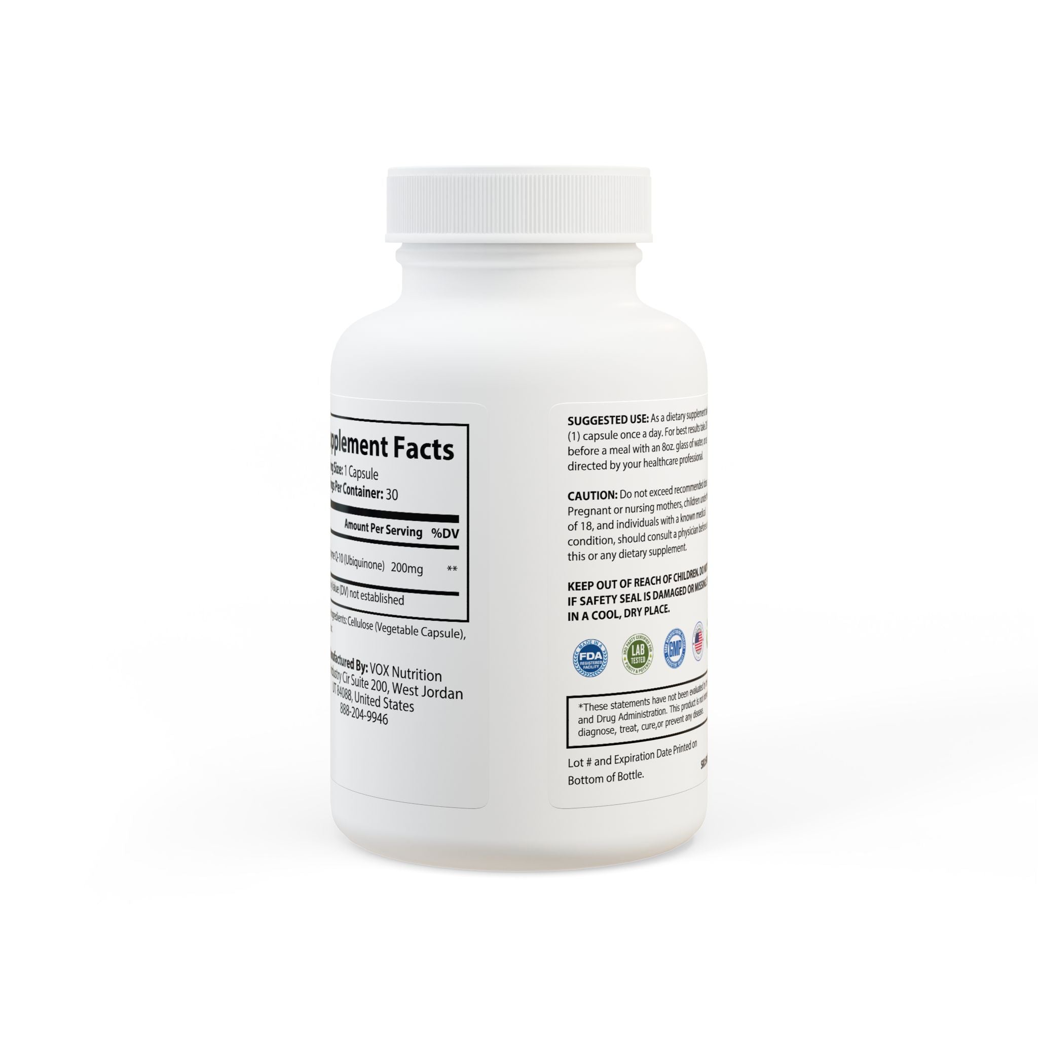 CoQ10 (Ubiquinone) – 30 Capsules