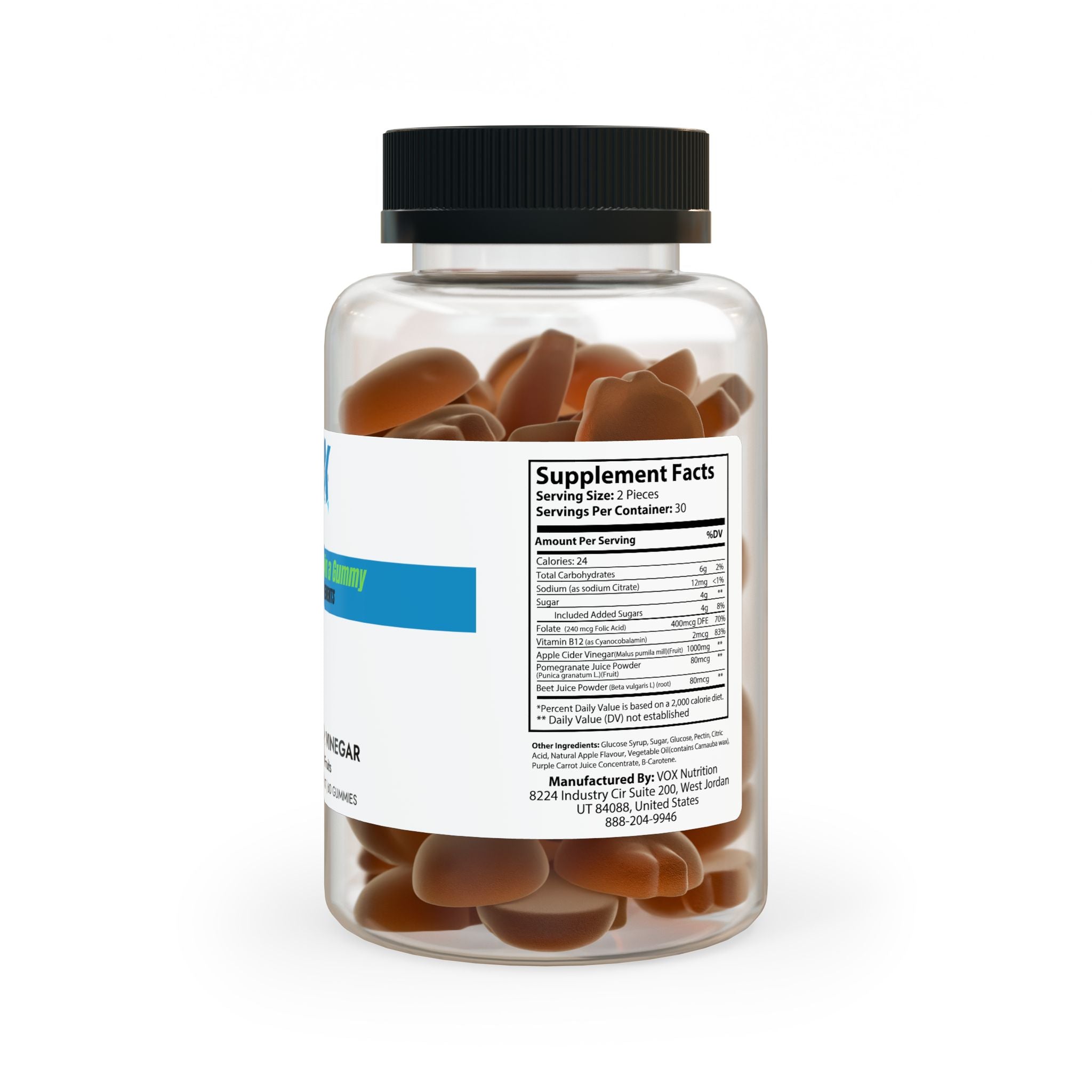 Apple Cider Vinegar Gummies - 60 Gummies