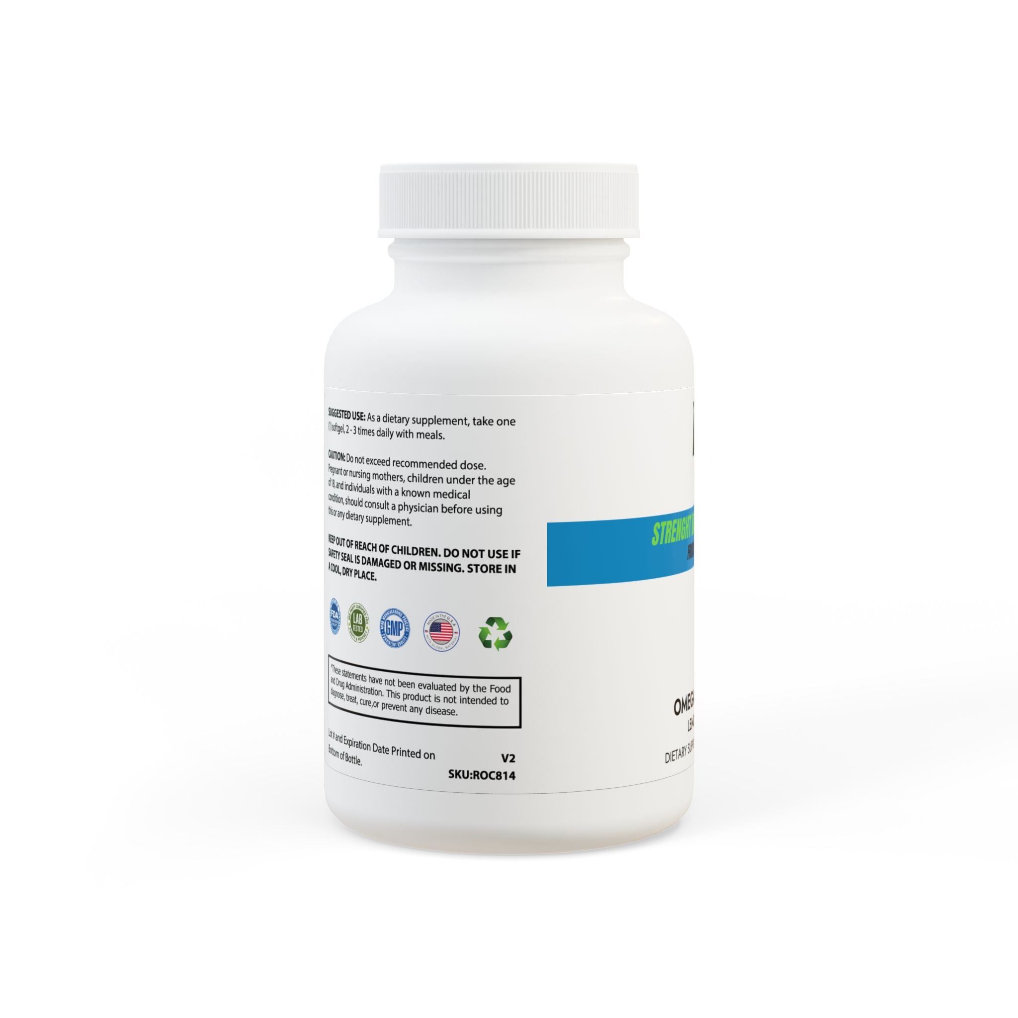 Omega 3 Fish Oil Supplement - 60 Softgels