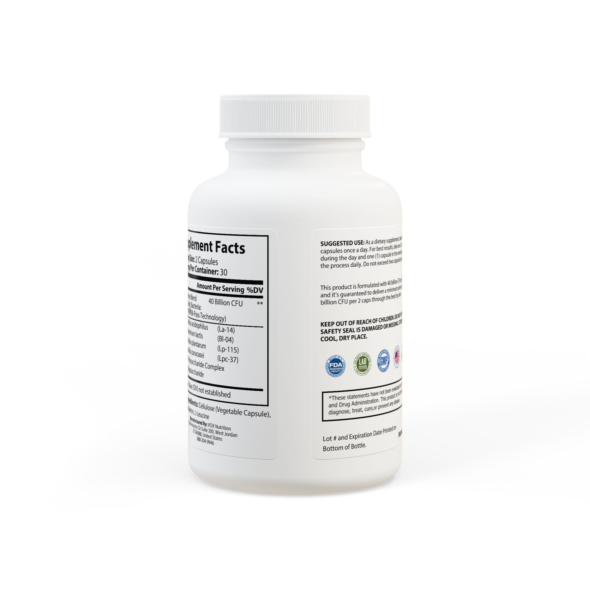 Probiotics Supplement – 60 Capsules