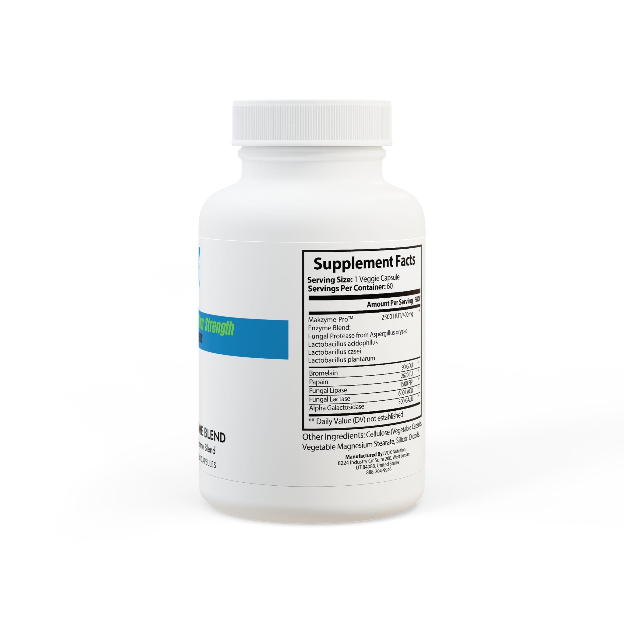 Digestive Enzyme Blend Supplement - 60 Capsules