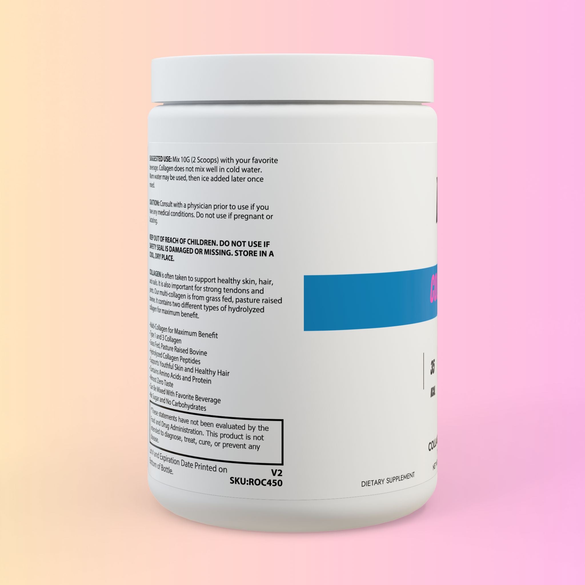 Collagen Peptides Type I & III Supplement – 350g (12.3oz)
