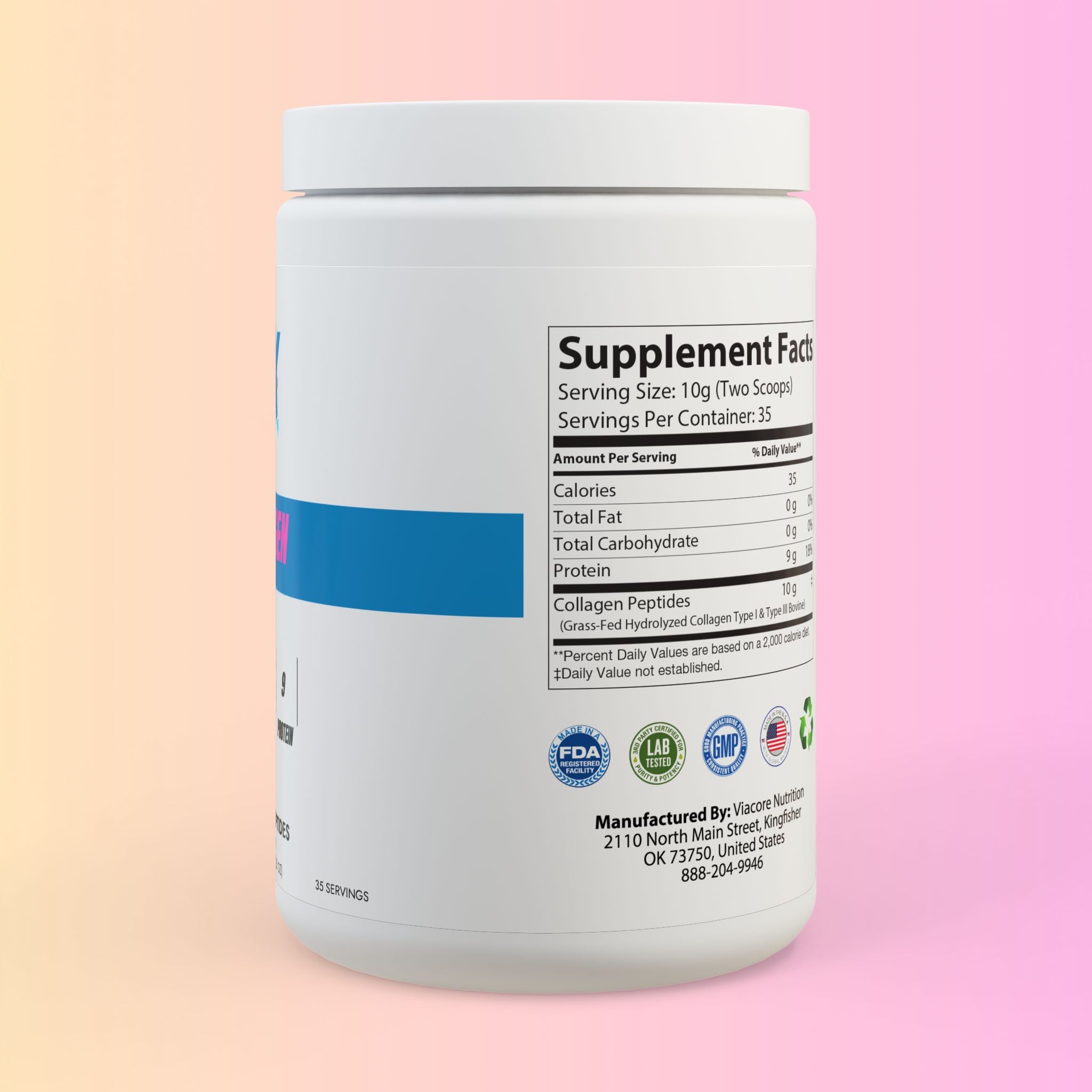 Collagen Peptides Type I & III Supplement – 350g (12.3oz)