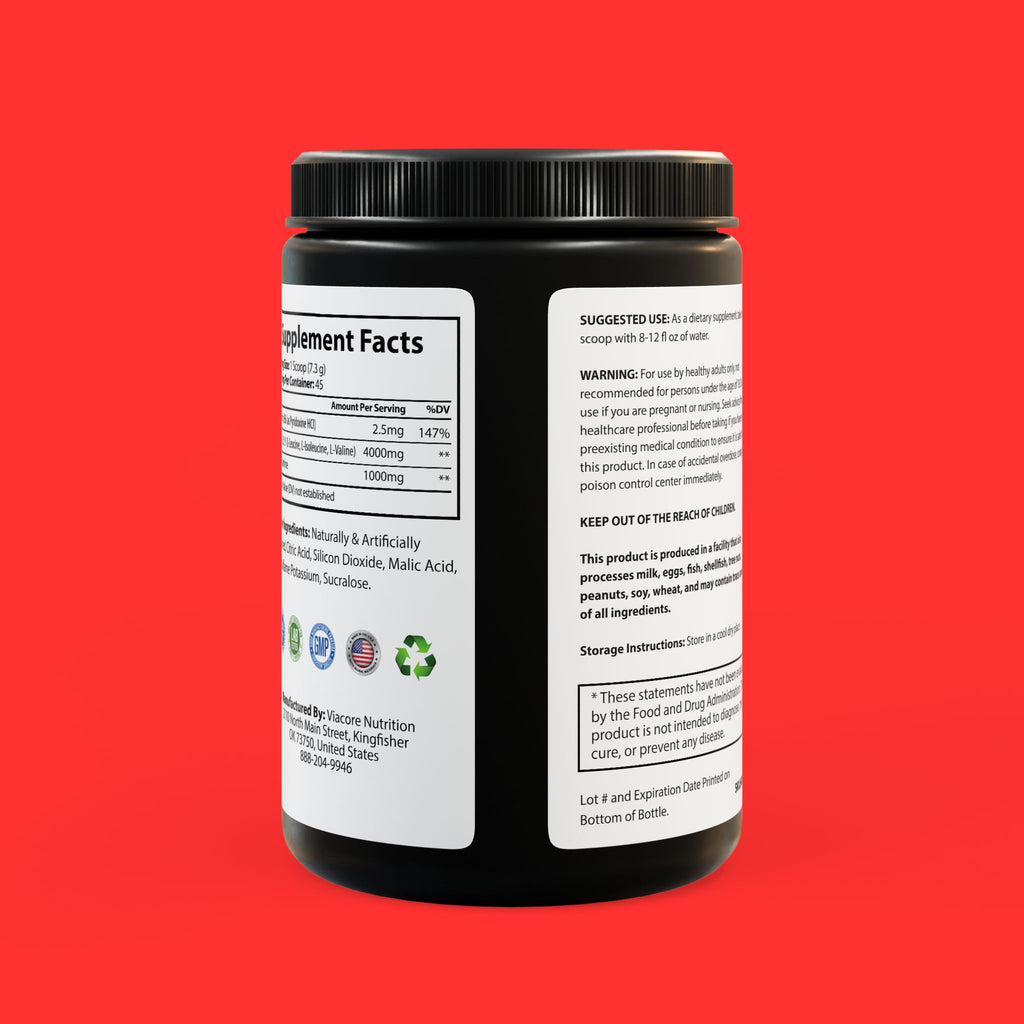 BCAA Supplement, Watermelon Flavor, 325g / 45 Servings
