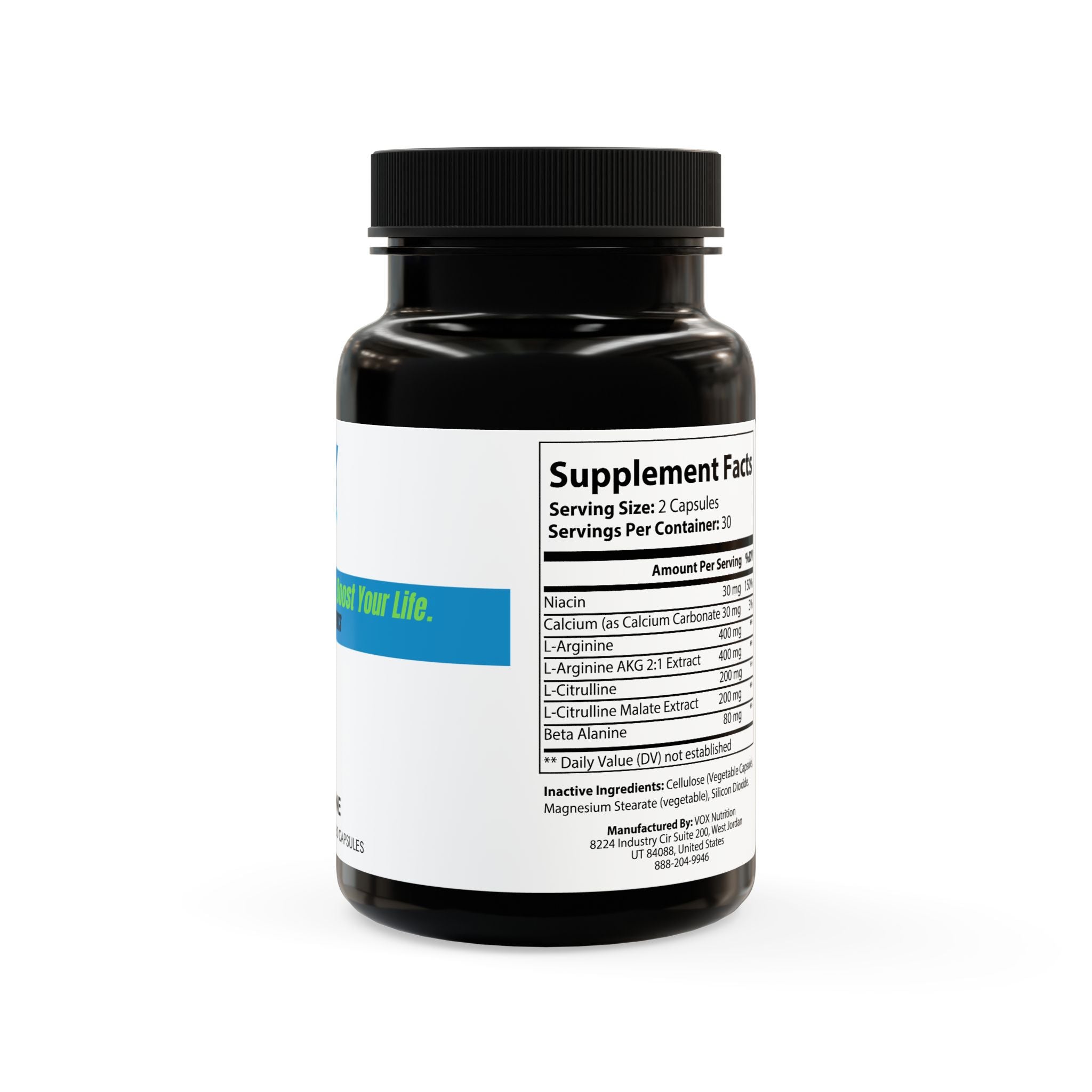 L-Arginine Supplement – 60 Capsules