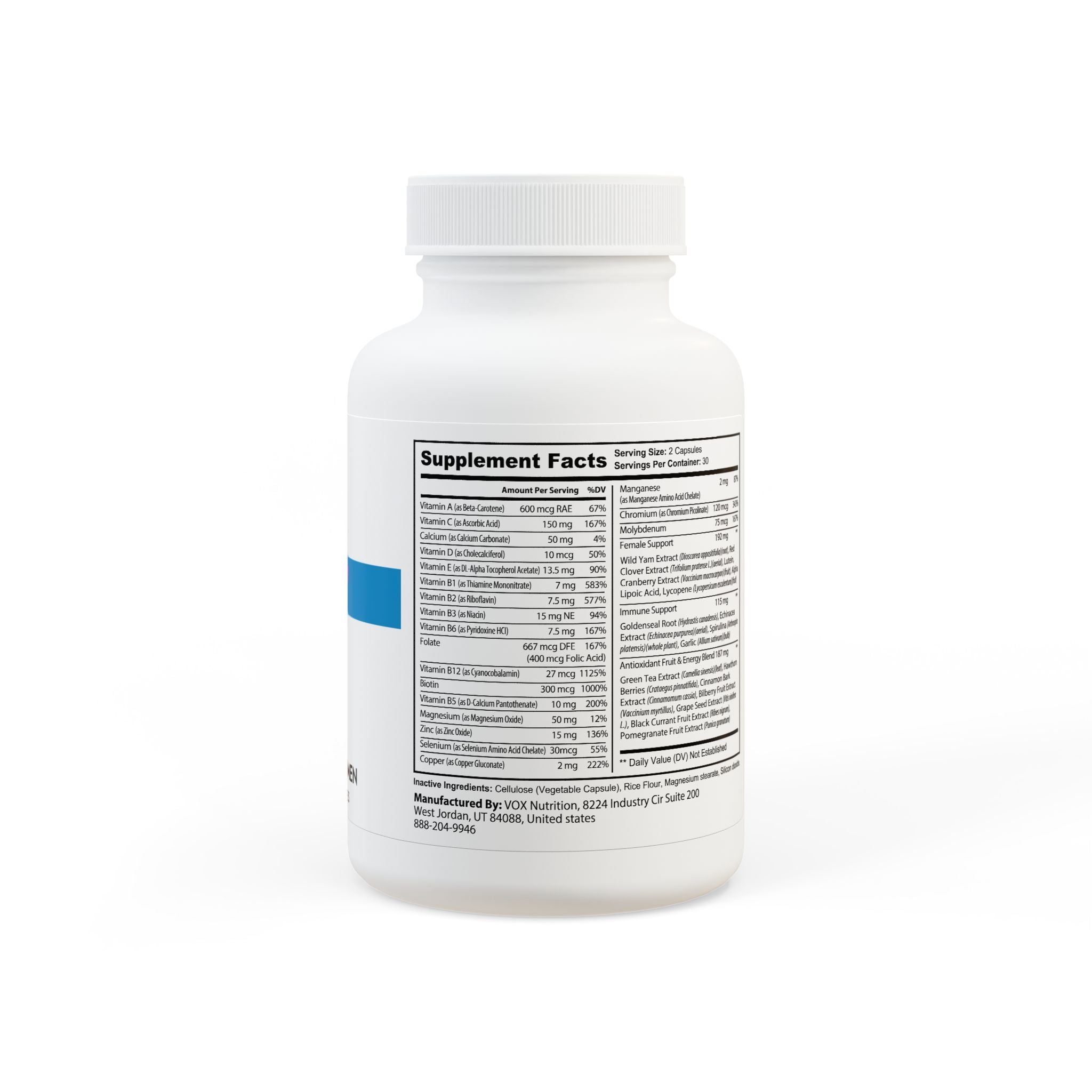 Multivitamin for Women Supplement - 60 Capsules