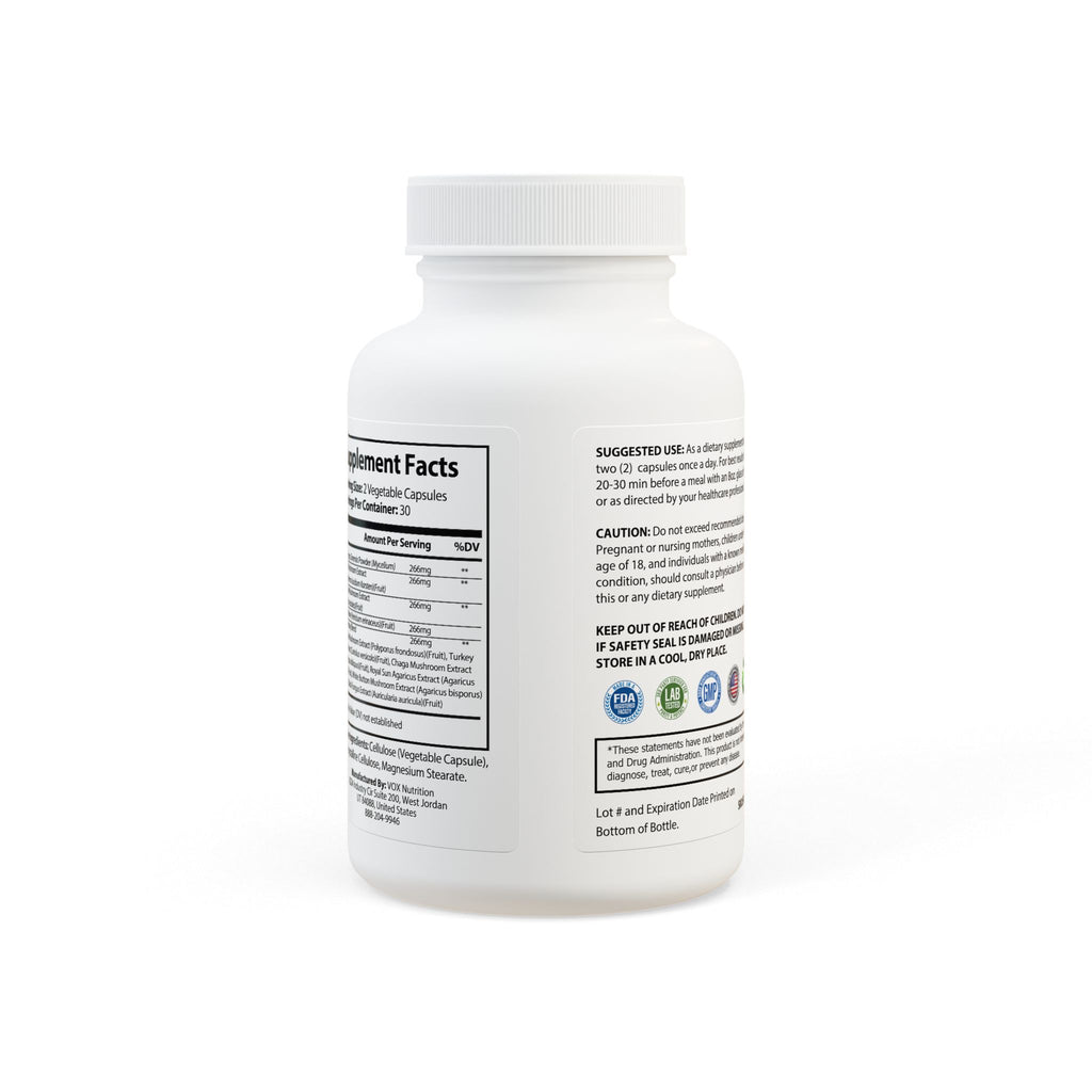 Mushroom Blend Supplement - 60 Capsules