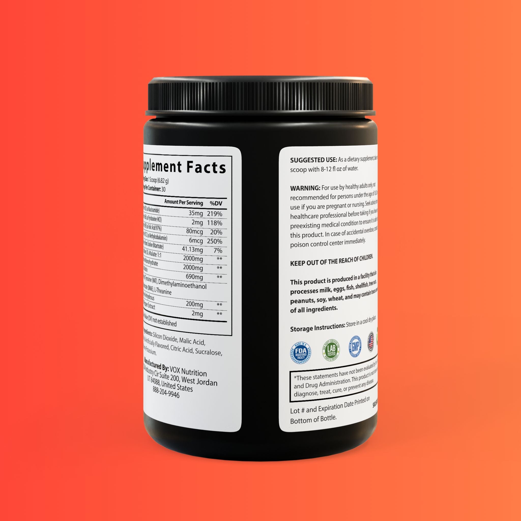Pre-Workout Supplement, Fruit Punch Flavor – 204g (7.1oz)